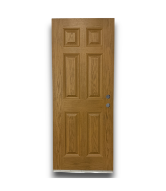 52281 6-Panel Fiberglass Fire Rated Exterior Door 32"W x 80"H
