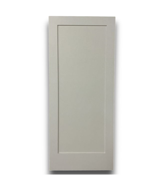 52283 White Primed Single Panel Interior Door 34"W x 80"H