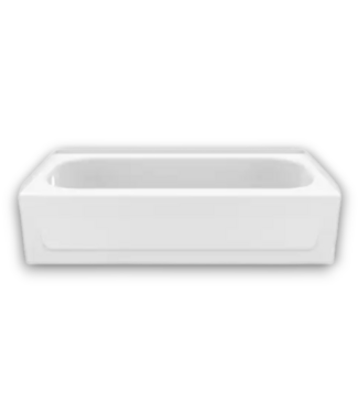 52287 White Rectangle Alcove Soaking Bathtub 30" x 60"