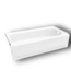 52296 White Rectangle Alcove Soaking Bathtub 30" x 60"