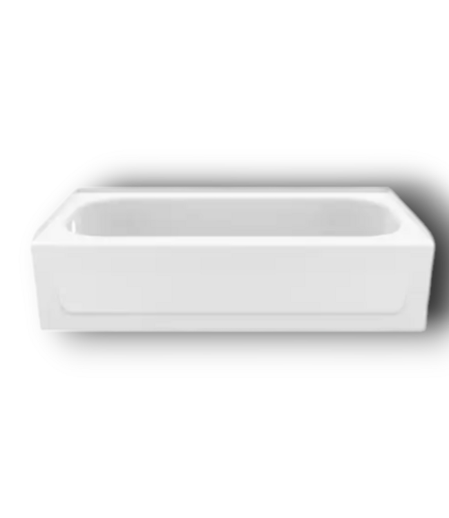 52296 White Rectangle Alcove Soaking Bathtub 30" x 60"