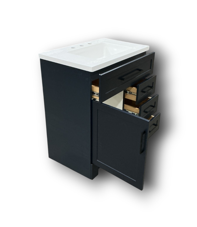 52310 Navy Blue Single-Sink Bathroom Vanity 31"W x 36"H