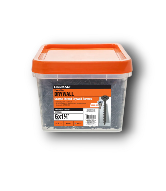 52311 Bugle Coarse Thread Drywall Screws #6 x 1-1/4"