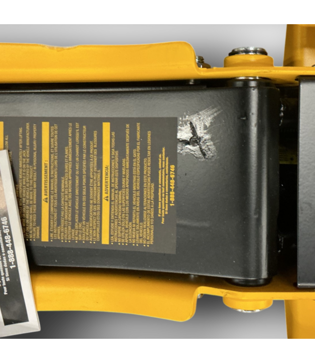 52304 Yellow 3-Ton Steel Hydraulic Floor Jack