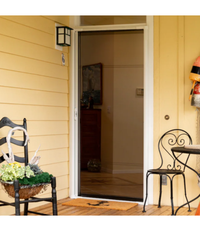 52317 Brisa White Universal Retractable Screen Door 36" x 80"