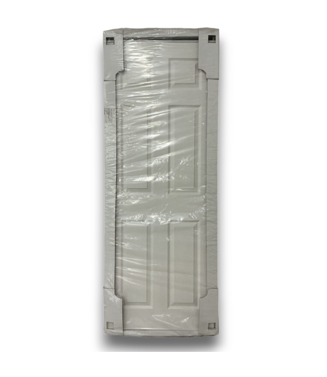 52322 White 6-Panel Bypass Sliding Closet Door 60" x 80"