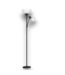 52328 Matte Black Torchiere Floor Lamp 71"H