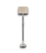 52344 Brushed Nickel & Black Floor Lamp 62.5"H