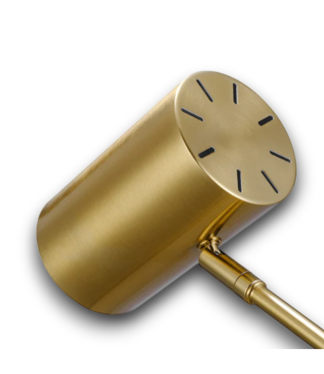 52346 Matte Brass Swing-Arm Desk Lamp 17.75"H