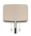 52344 Brushed Nickel & Black Floor Lamp 62.5"H