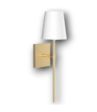 52356 Matte Gold 1-Light Bathroom Vanity Light