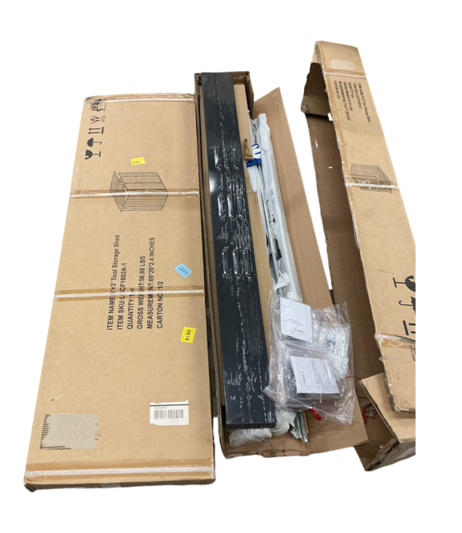 52366 Metal Storage Shed Sloped Roof 5' x 3''