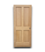 52375 Solid Core Unfinished Pine Interior Door RH 33.75" x 80"