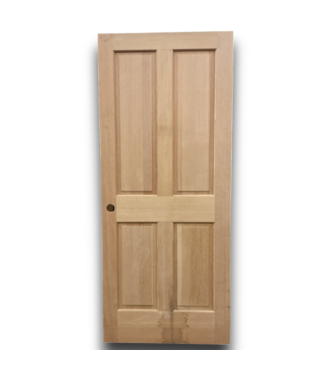 52375 Solid Core Unfinished Pine Interior Door RH 33.75" x 80"
