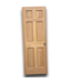 52376 Solid Core Unfinished Pine Interior Door LH 27.75" x 80"