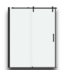 52377 Outback Matte Black Sliding Shower Door 55.25" to 58.5"W