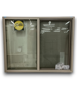 52382 Horizontal Sliding Gray Vinyl Window 59.5"W x 47.5"H