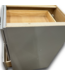 52378 Grey 3 Drawer Base Cabinet 18"W