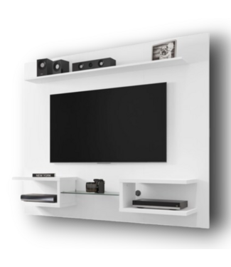52388 Plaza White Floating TV Panel Integrated TV Mount