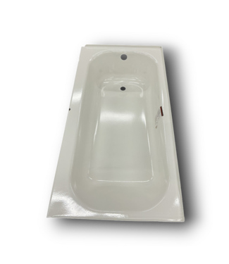 52391 Pro Steel White Alcove Soaking Bathtub 60"W x 30"D