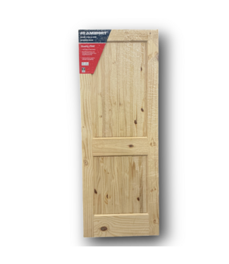52392 Unfinished Knotty Pine Slab Interior Door 30" x 80"
