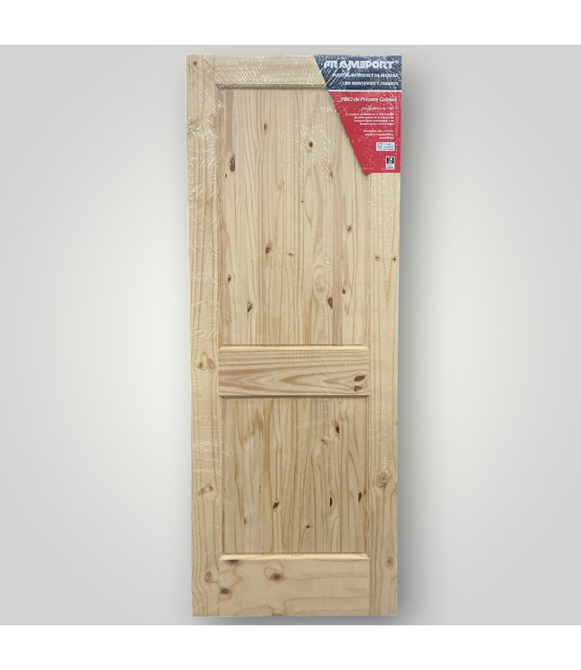 52392 Unfinished Knotty Pine Slab Interior Door 30" x 80"