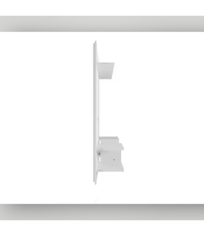 52388 Plaza White Floating TV Panel Integrated TV Mount