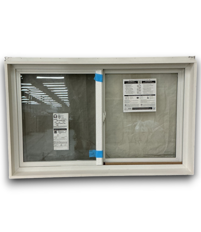 52405 White Sliding Wood Casement Window 47.5"W x 29.5"H