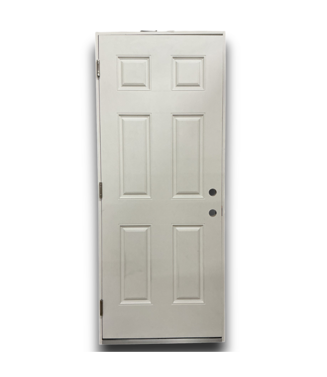 52409 Fiberglass Prehung 6-Panel Exterior Door 32" x 80"