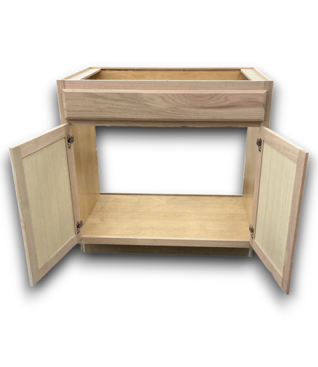 52410 Oak Brook Natural Unfinished Sink Base Cabinet 36"W