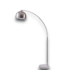 52426 Arquer Nickel/White Marble Arc Floor Lamp