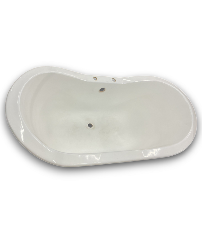52416 Vintage White Cast Iron Clawfoot Soaking Bathtub