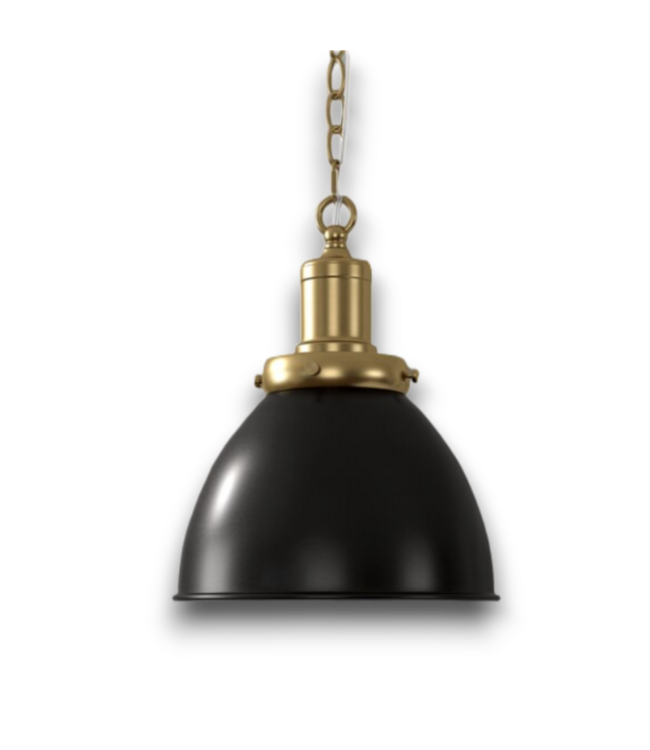 52421 1-Light Metal Dome Hanging Pendant Light