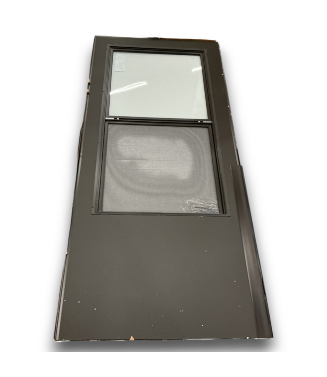 52427 Dark Brown Mid-View Reversible Storm Door 36" x 80"