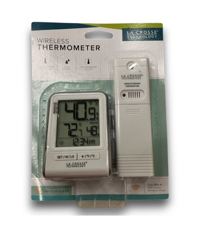 52437 White Wireless Digital Thermometer