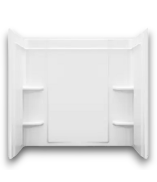 52441 White 3-Piece Direct To Stud Bathtub Surround 60 x 30