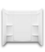 52441 White 3-Piece Direct To Stud Bathtub Surround 60 x 30