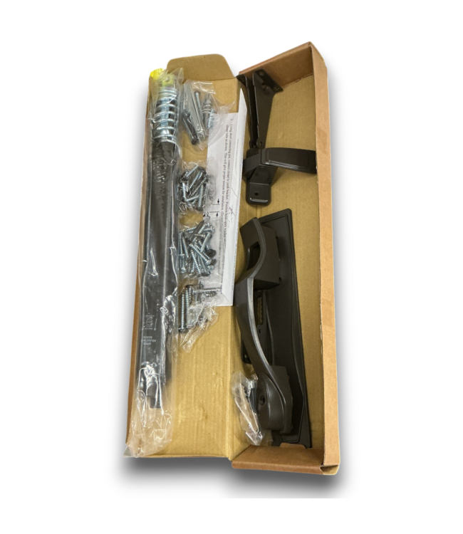 52427 Dark Brown Mid-View Reversible Storm Door 36" x 80"