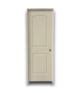 52433 Prehung 2 Panel Arch Top Interior Door 28" x 80"