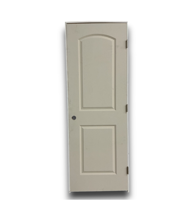 52433 Prehung 2 Panel Arch Top Interior Door 28" x 80"
