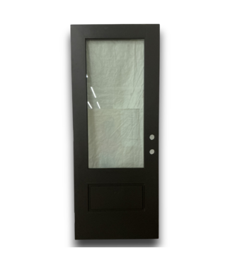 52434 3/4 Lite Black Solid Exterior Door 32" x 80"