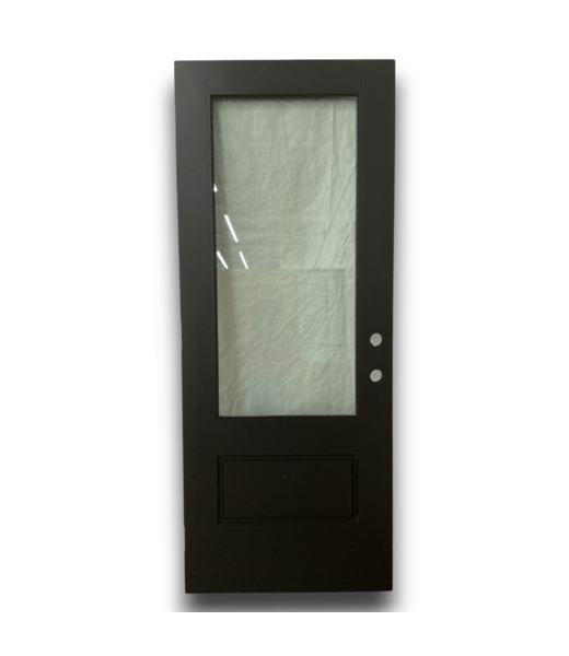 52434 3/4 Lite Black Solid Exterior Door 32" x 80"