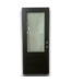 52434 3/4 Lite Black Solid Exterior Door 32" x 80"