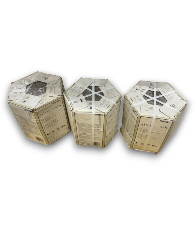 52440 Metallic Hex Hexagon Floor And Wall Tile 27.06 sq. ft.