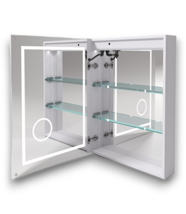 52443 Neo Lighted LED Fog Free Mirrored Medicine Cabinet