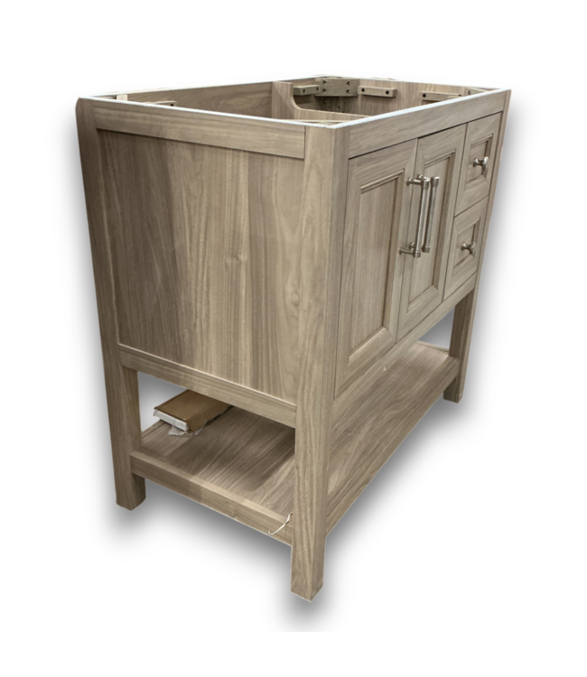 52445 Light Brown Bathroom Vanity Cabinet 35"W x 34"H