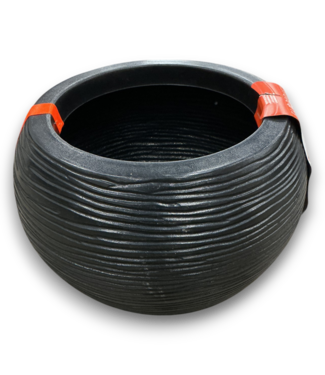 52453 Black Indoor/Outdoor Planter 11"D x 10"H