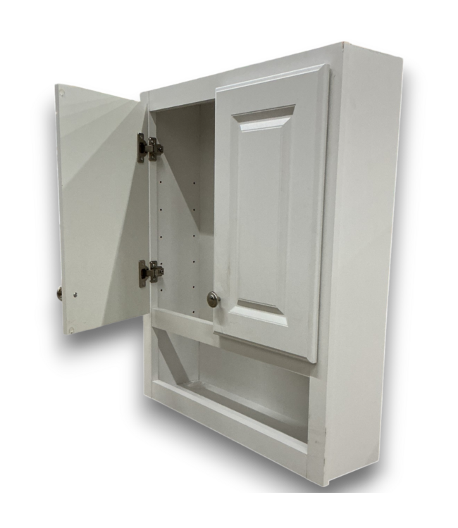 52449 White Bathroom Wall Cabinet 24"W x 28"H