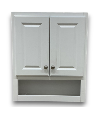52449 White Bathroom Wall Cabinet 24"W x 28"H