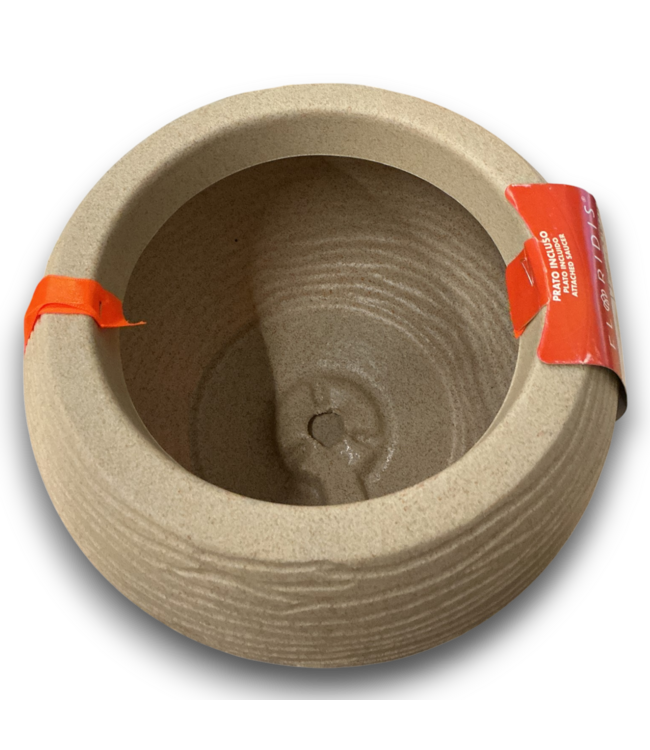 52454 Tan Indoor/Outdoor Planter 8.5"D x 8H